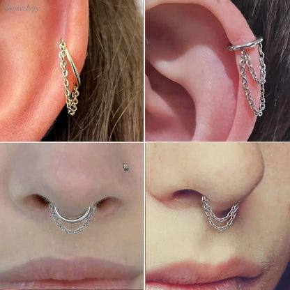 Piercing no Septo e Tragus